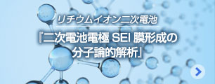 二次電池電極SEI膜形成の分子論的解析